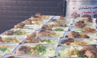 شباب غيث جلجولية يعدون 150 وجبة افطار لكافة اخوتنا  العاملين ضيوف جلجولية