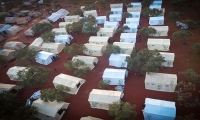 ريادية في الإنسانية  : جمعية الإغاثة 48 تبني مخيمًا كامل العتاد للنازحين السوريين