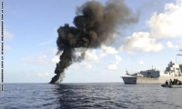 البحرية الأمريكية تنقذ طيارين سعوديين سقطت طائرتهما في خليج عدن
