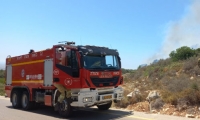اندلاع حريق كبير بمنطقه احراش بالقرب من غيلون في الجليل