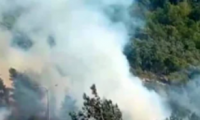 اندلاع حريق هائل في مساحات حرشية في نوف هجليل وطواقم وطائرات إطفاء معززة تعمل في المكان