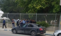  الاعتداء على سيارة مدير مدرسة ثانوية في عرعرة النقب 
