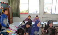 يوم تطوعي لفتيات وحدة النهوض بأبناء الشبيبة في مدرسة المنار