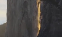 فيديو: معجزة شلال النار تعاود الظهور من جديد
