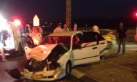 اصابة اربعة اشخاص بجراح متفاوتة في حادث طرق بالقرب من مدينة الناصرة