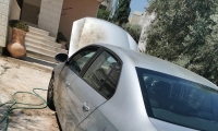 إحراق سيارة المربي وائل دحلة مدير المدرسة الاعدادية في طرعان