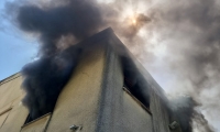 حريق داخل مبنى سكني في حيفا