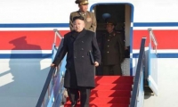 طائرة زعيم كوريا الشمالية تحط بسنغافورة