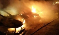 اشتعال النار في 7 سيارات خصوصية في نهريا
