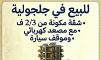 شقة للبيع في جلجولية