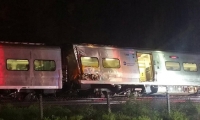 إصابة 20 شخصاً في خروج قطار عن القضبان في نيويورك