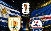 منتخب الرأس الأخضر يواصل التألق ويفرض التعادل 2-2 على أوروغواي