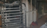 اندلاع حريق في مطعم في أبو سنان