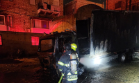 اخماد حريق شب في شاحنة في حيفا ولم يبلغ عن اصابات
