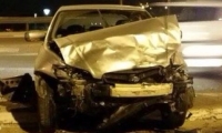 خمس اصابات بحادث طرق على شارع الطيبة قلنسوة