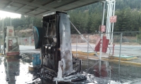 حريق في محطة وقود قرب مستوطنة بالقرب من رام الله