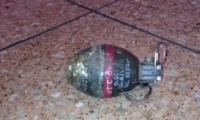 القاء قنبلة صوت داخل مجمع  في دير الاسد 