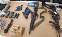 ضبط كمية كبيرة من الأسلحة في بيت في كفر قاسم