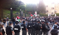 مظاهرة في حيفا ضد العدوان الاسرائيلي على غزة وإعتقال 29 شخصاً