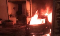 اشتعال النيران في سيارة عضو الكنيست عبد الحكيم
