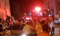 اصابات خطيرة في حريق بناية في القدس