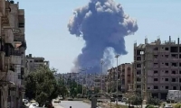 دوي انفجارات في محيط مطار حماة العسكري