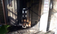 اضرام النيران في مسجد أبو بكر في نابلس