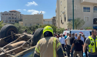 إصابة ثمانية طلاب بحادث طرق في سخنين ثلاثة منهم بجراح خطيرة