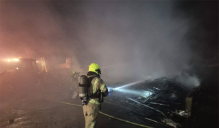 حريق في عدد من المحلات التجارية في شقيب السلام بدون تسجيل إصابات