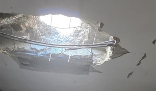 سقوط قذيفة صاروخية على منزل في شفاعمرو