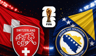 سويسرا تفوز على البوسنة والهرسك 4-1 في مونديال 2026