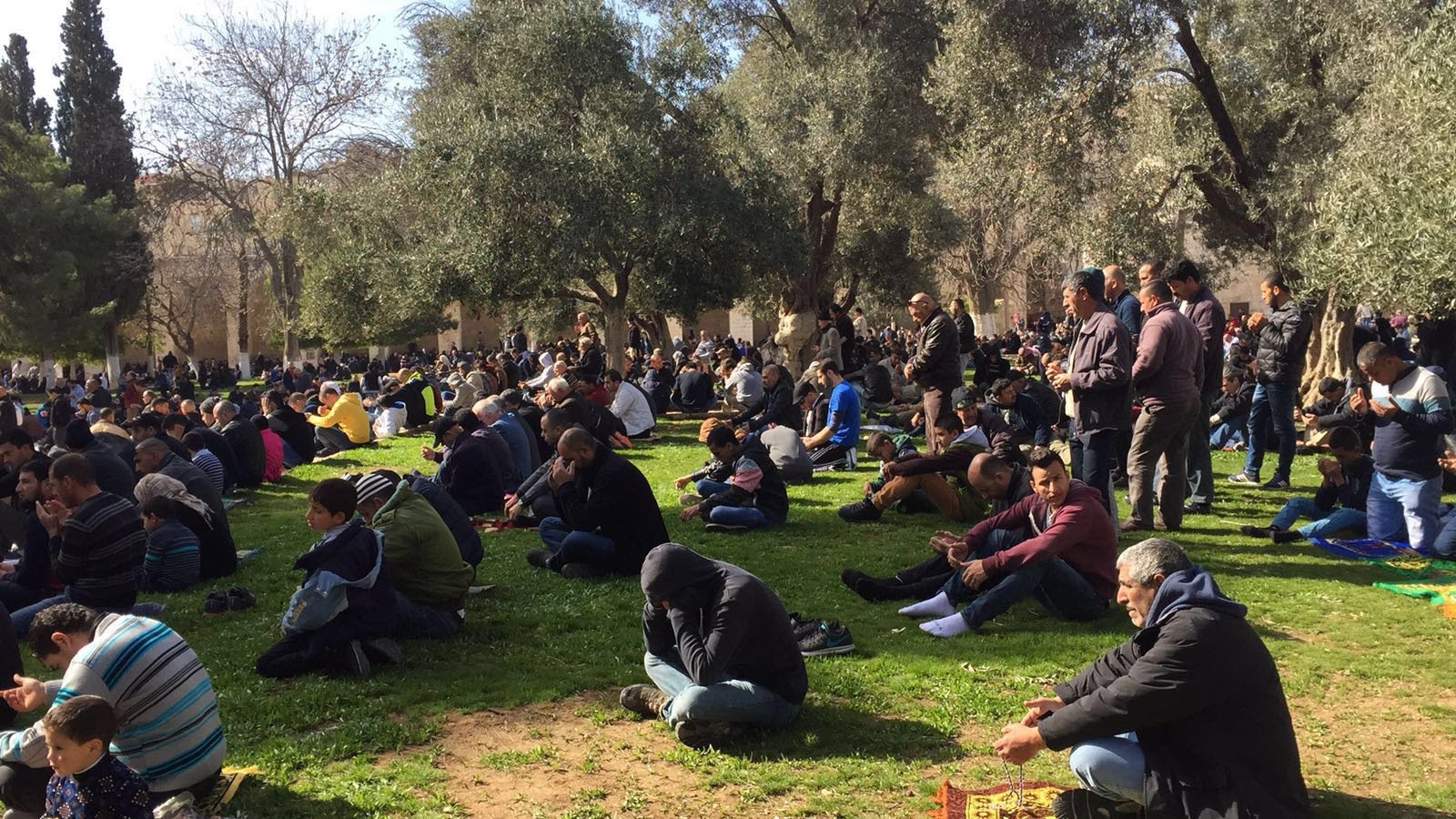 60 ألف مصل في الأقصى... ووقفة تضامنية مع القيق