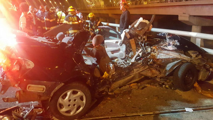 مصرع اربعة شبان في حادث طرق 