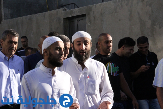 خطبة ومسيرة العيد من مسجد البخاري في جلجولية 
