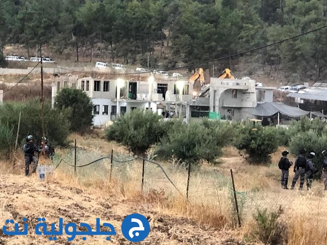 السلطات تهدم منزل عائلة مرزوق من قرية عرعرة في المثلث