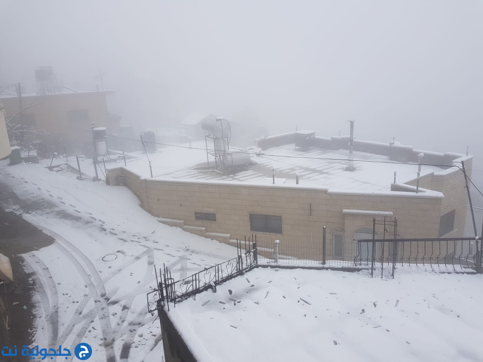 الثلوج تغطي منطقة هضبة الجولان وجبل الشيخ