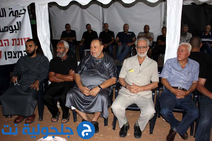 ندوة بعنوان: الارض عقيدة ووفاء في خيمة الاعتصام في جلجولية 