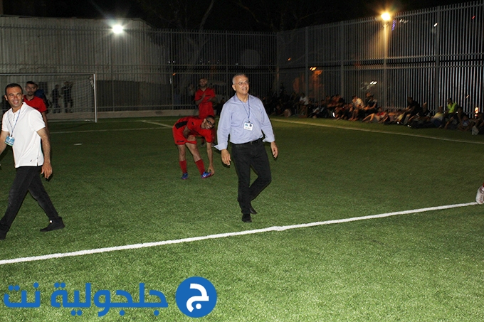 افتتاح ملعب  كرة قدم جديد في جلجولية وافتتاح دوري  الرياضة اخلاق وتواصل