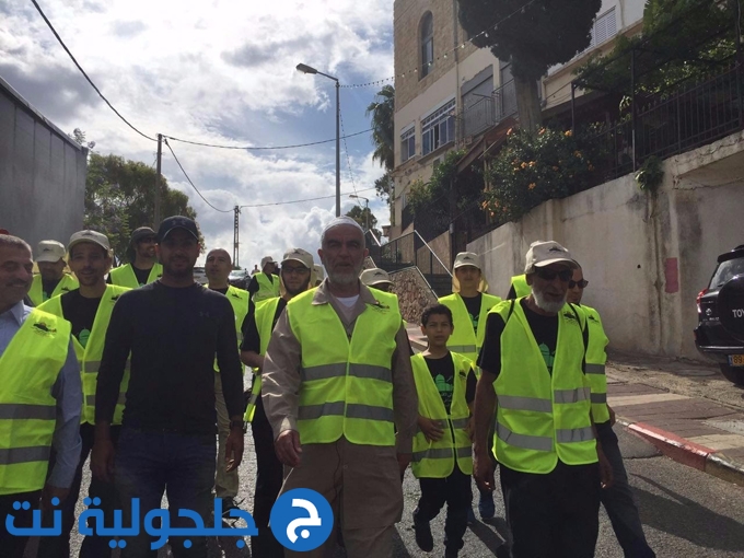 مسيرة من حيفا إلى المسجد الأقصى مشيا على الأقدام