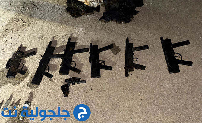 العثور على أسلحة داخل بئر مياه في قرية الجيب قرب القدس