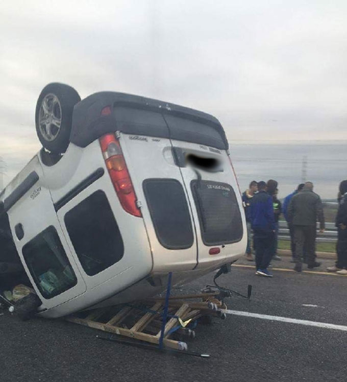 3 إصابات بين طفيفة ومتوسطة في حادث طرق 