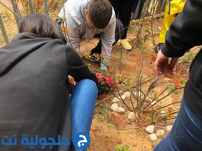 يوم الاعمال الخيرية في ثانوية جلجولية 