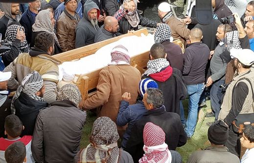  انطلاق مراسم جنازة الشهيد يعقوب ابو القيعان