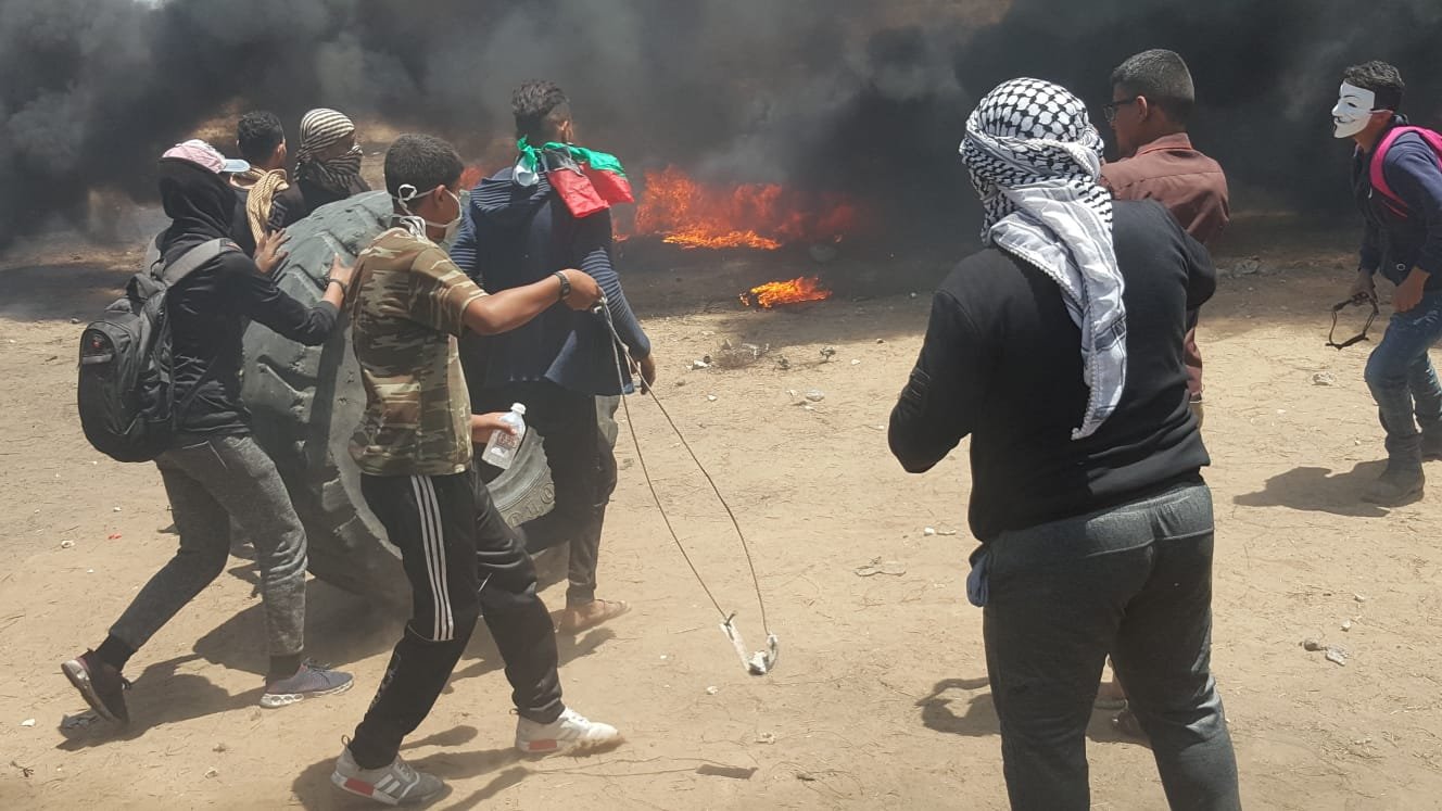 55 شهيدًا وأكثر من 1700 جريح حدود قطاع غزة