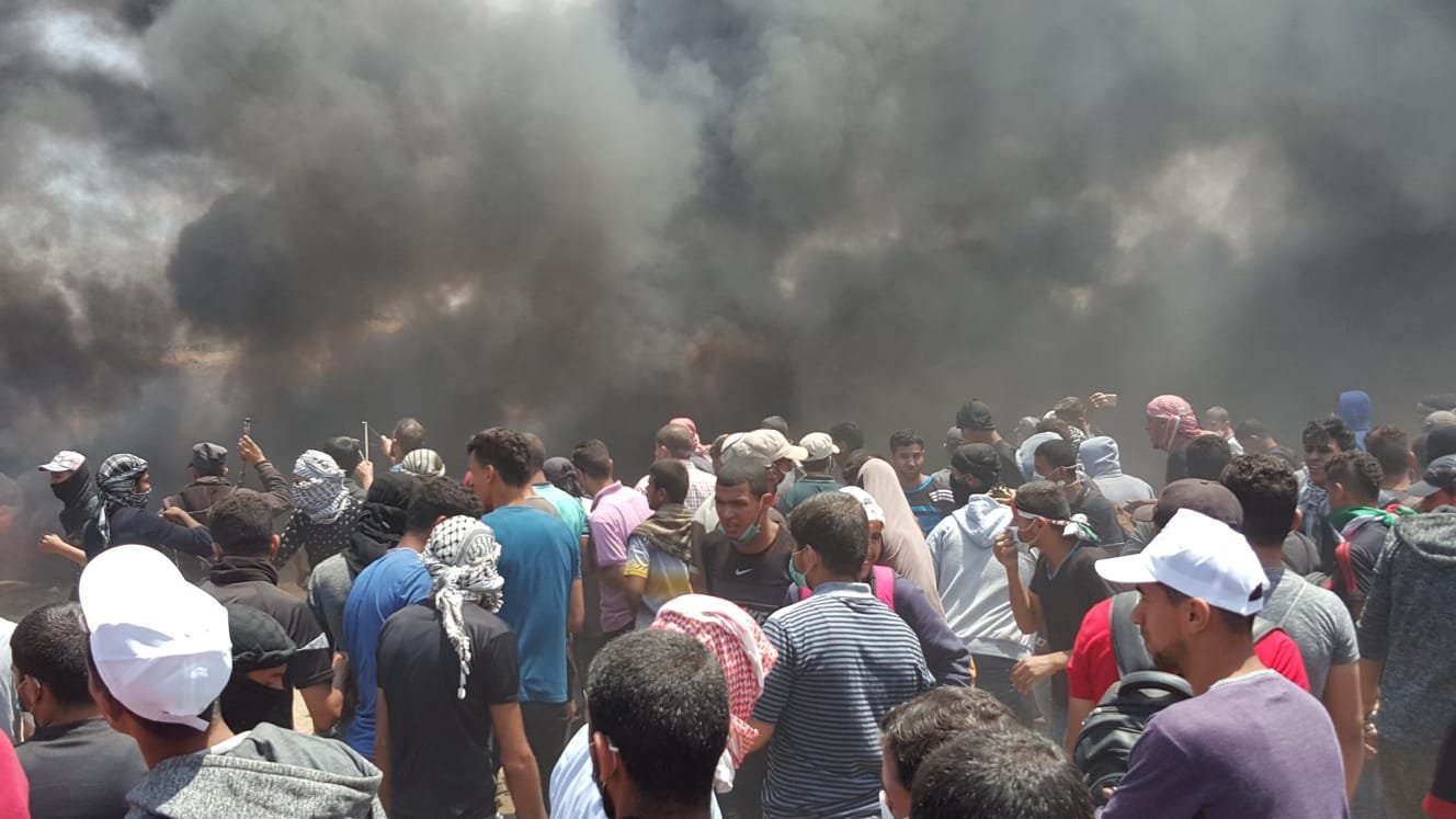 55 شهيدًا وأكثر من 1700 جريح حدود قطاع غزة