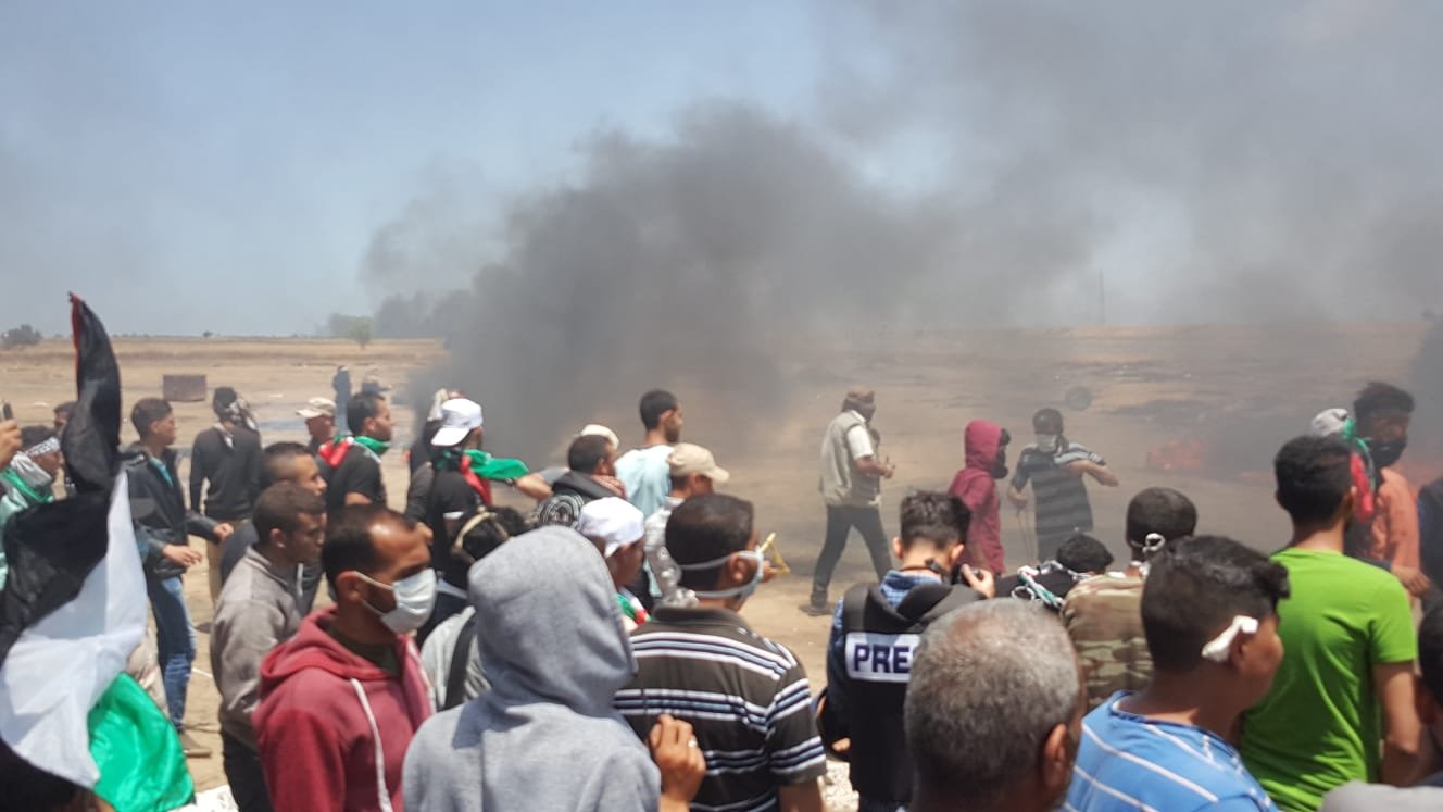 55 شهيدًا وأكثر من 1700 جريح حدود قطاع غزة
