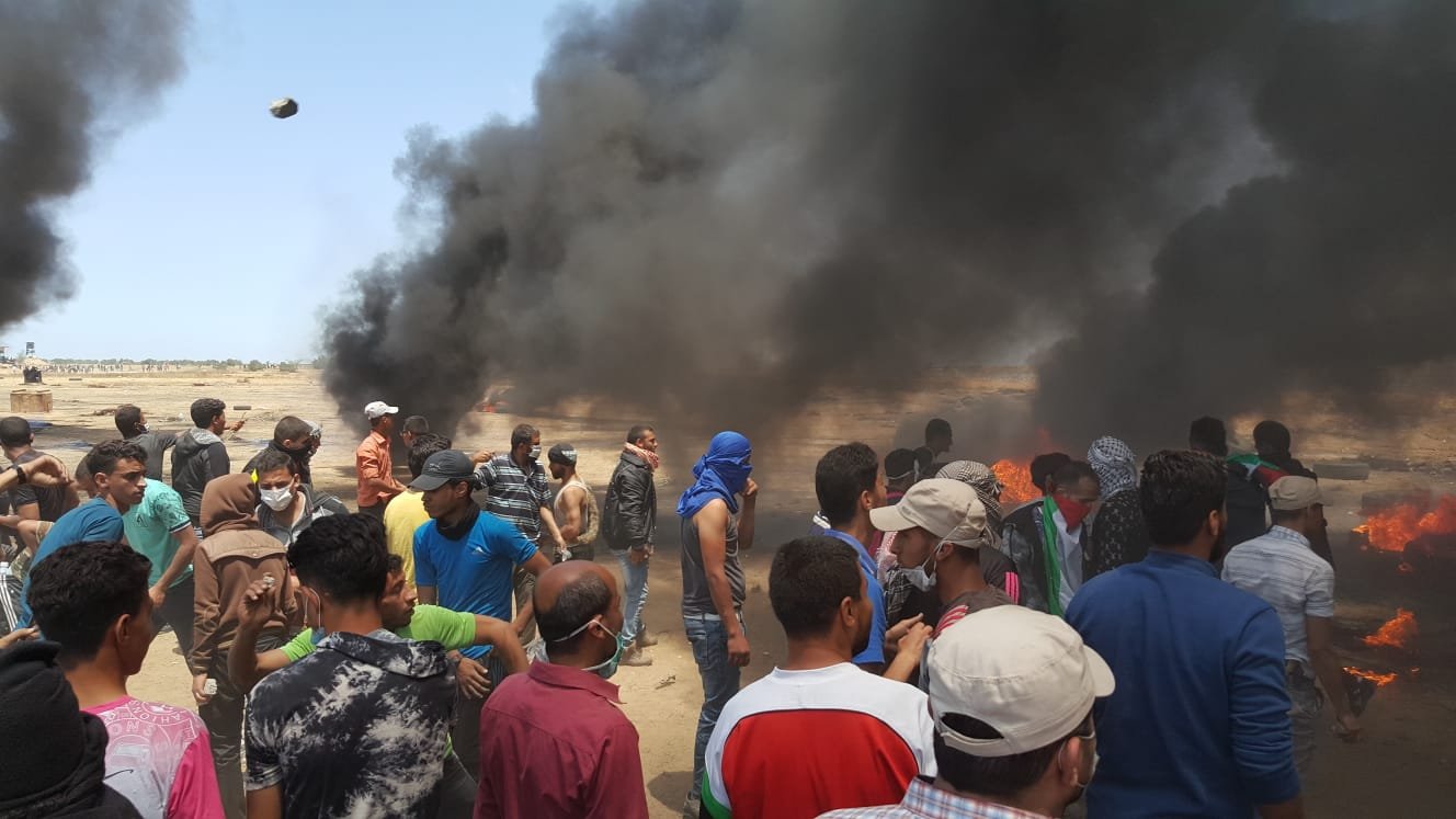 55 شهيدًا وأكثر من 1700 جريح حدود قطاع غزة