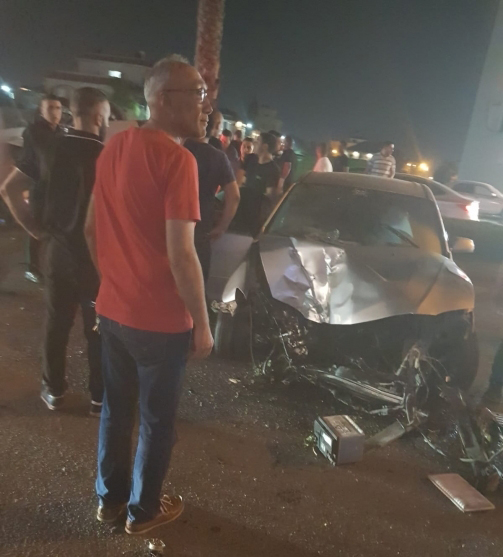 حادث طرق في مدينة الطيرة يسفر عن اصابة ثلاثة اشخاص احدهم بجراح خطيرة