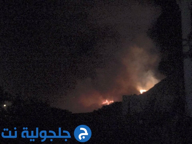 اندلاع حريق قبالة حي الفاخورة بالناصرة وحريق آخر بمدخل عيلوط!