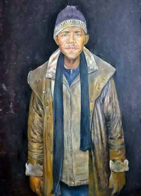 فنان سوري يحول زعماء العالم إلى لاجئين 